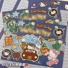 牛仔小猫信封信纸套装高颜值卡通手写留言祝福创意纪念礼物信笺