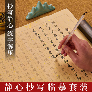 般若波罗密多静心抄经临摹本静心手抄作品纸手抄行书小楷临摹字帖