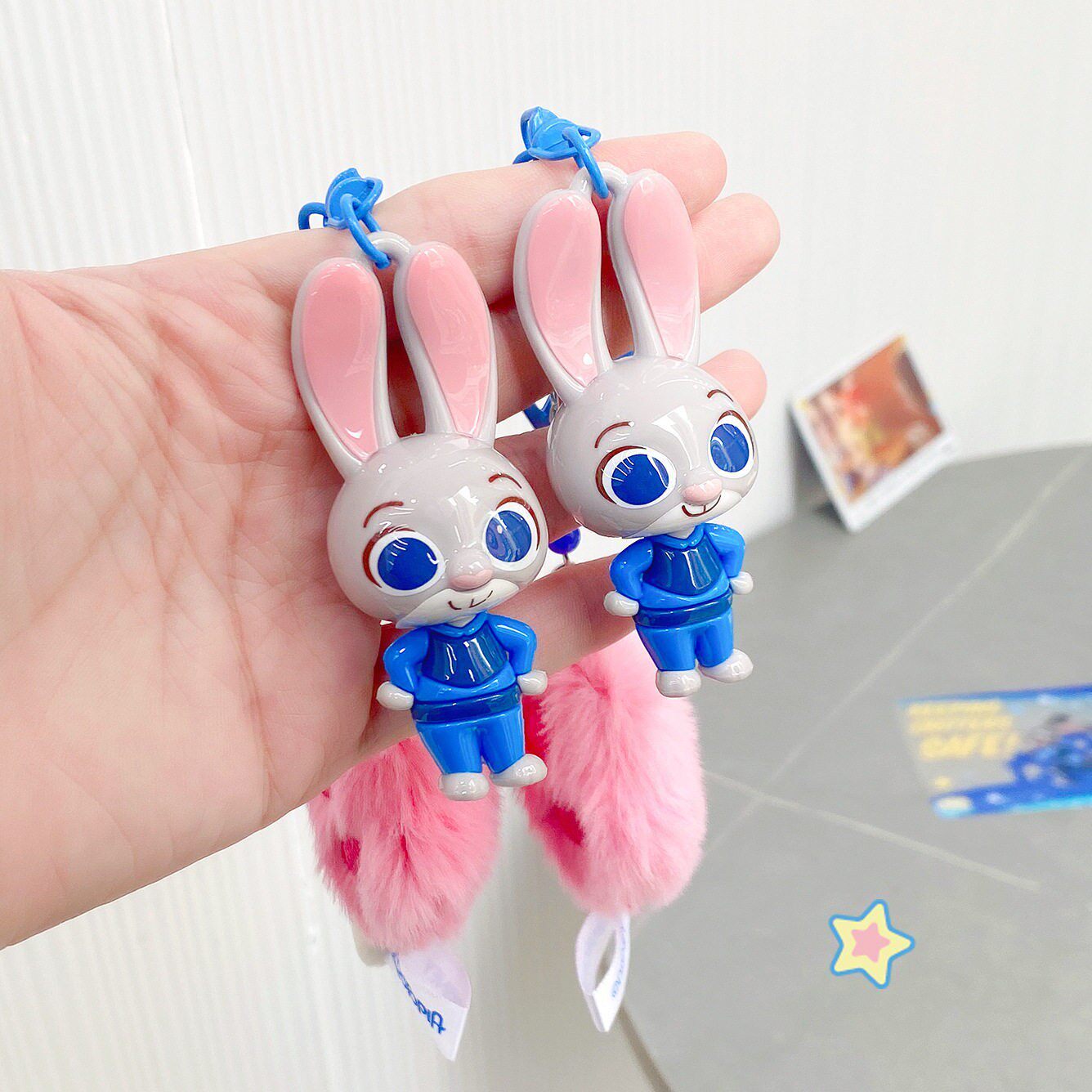 卡通朱迪全身汽车钥匙扣挂件包可爱中小学生疯狂动物城毛绒挂饰品