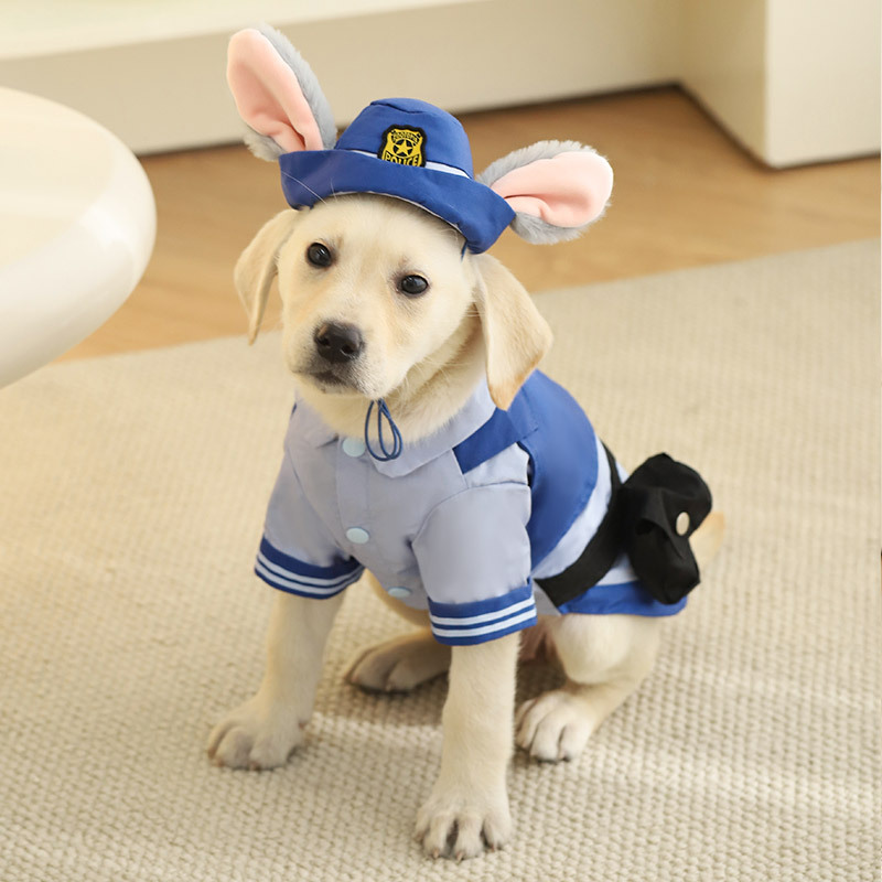 兔子警官朱迪狗狗装扮用
