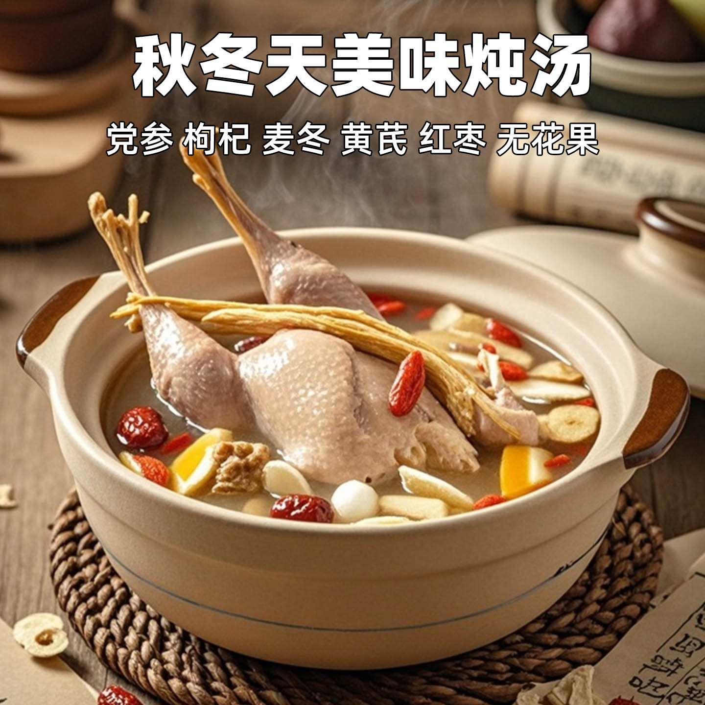 鸽子营养汤儿童成长汤食养脾党参水美味胃炖汤谱汤料黄芪红枣枸杞