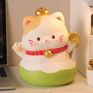 创意招财猫存钱罐2026新款儿童男女孩只进不出摔不坏家用储钱蓄罐