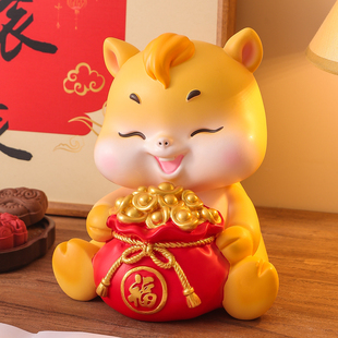 十二生肖马年儿童储蓄存钱罐2026新款只进不出男生女孩防摔大容量