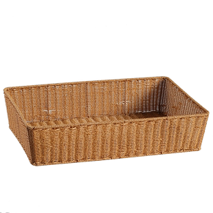 桂味源堆头篮水果筐仿藤编超市展示筐果蔬货架陈列筐橱窗摆放面包