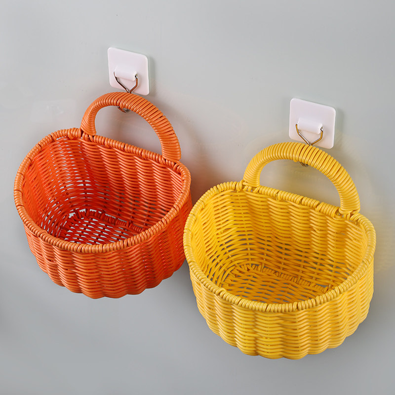 姜蒜收纳筐壁挂式免打孔