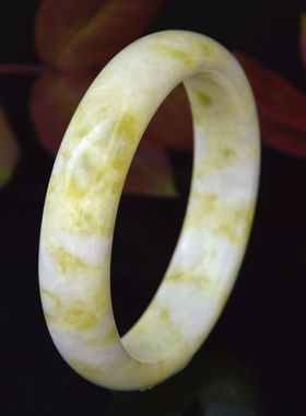 陕西蓝田玉女款手镯跑量可出证书支持复检镯子宽扁条珠宝玉器饰品