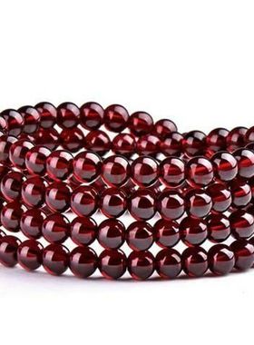 【买一赠六】天然正品7A收藏级男女本命年石榴石手链手串新款饰品