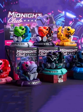 WASATOY变色龙车载2.0午夜龙系列盲盒二代潮玩手办摆件男生玩具