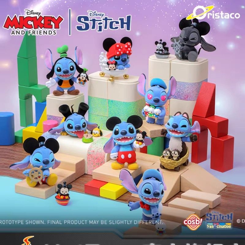 Hot Toys史迪奇狂热系列米奇与好友COSBI盲盒史迪仔公仔桌面摆件,模玩/动漫/周边/娃圈三坑/桌游,潮玩盲盒,淘宝优惠券,粉丝福利购,淘宝优惠卷