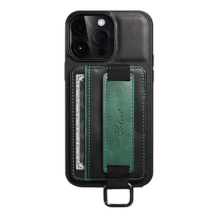 适用iPhone16e/15promax手机壳17air后盖式插卡苹果13/12保护套14plus腕带指环支架防摔壳时尚个性简约xs皮套