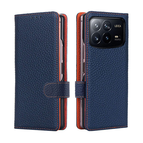 小米fold4牛皮商务手机壳