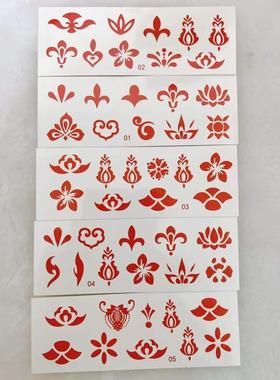 2023新品眉心贴眉心贴纹身贴女防水持久古装汉服国风红色纹身贴