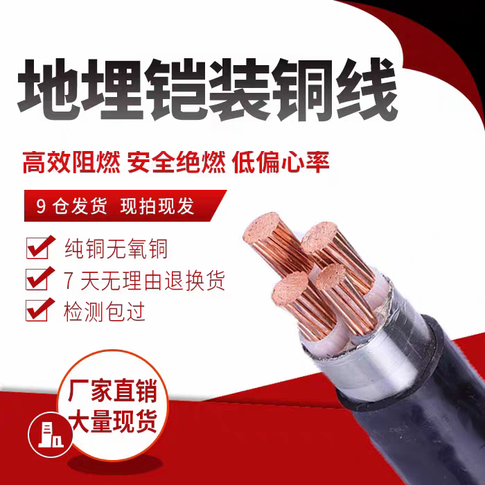 YJV22 铠装地埋国标铜芯交联聚乙烯绝缘聚氯乙烯护套电力电缆,电子/电工,其它,淘宝优惠券,粉丝福利购,淘宝优惠卷