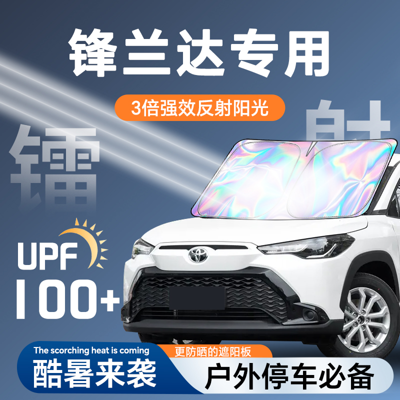更反光【锋兰达】镭射材质防晒板