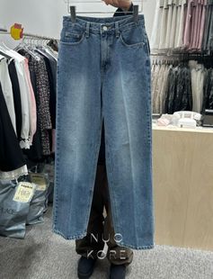 现货~NAPKIN韩国正品小众设计师品牌2026新款时尚百搭直筒牛仔裤