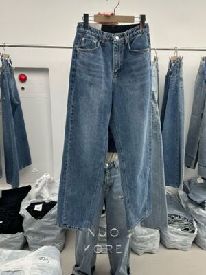 现货～PAI韩国正品小众设计师品牌2026春款高腰百搭直筒牛仔裤女