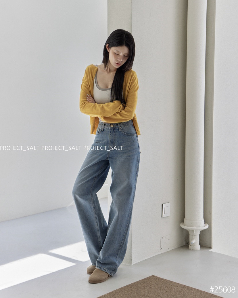 韩国project salt直筒牛仔裤