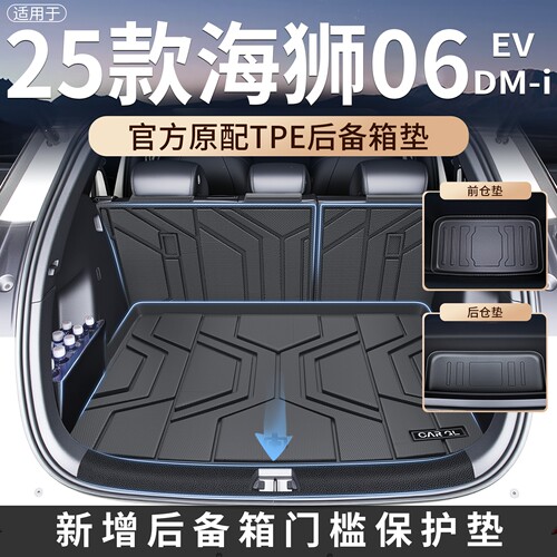 适用【海狮06】EV/DMI后备箱垫