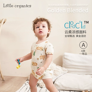 LittleOrganics, детская одежда, комбинезон для новорожденных, детский комбинезон с короткими рукавами, детский комбинезон, летний стиль