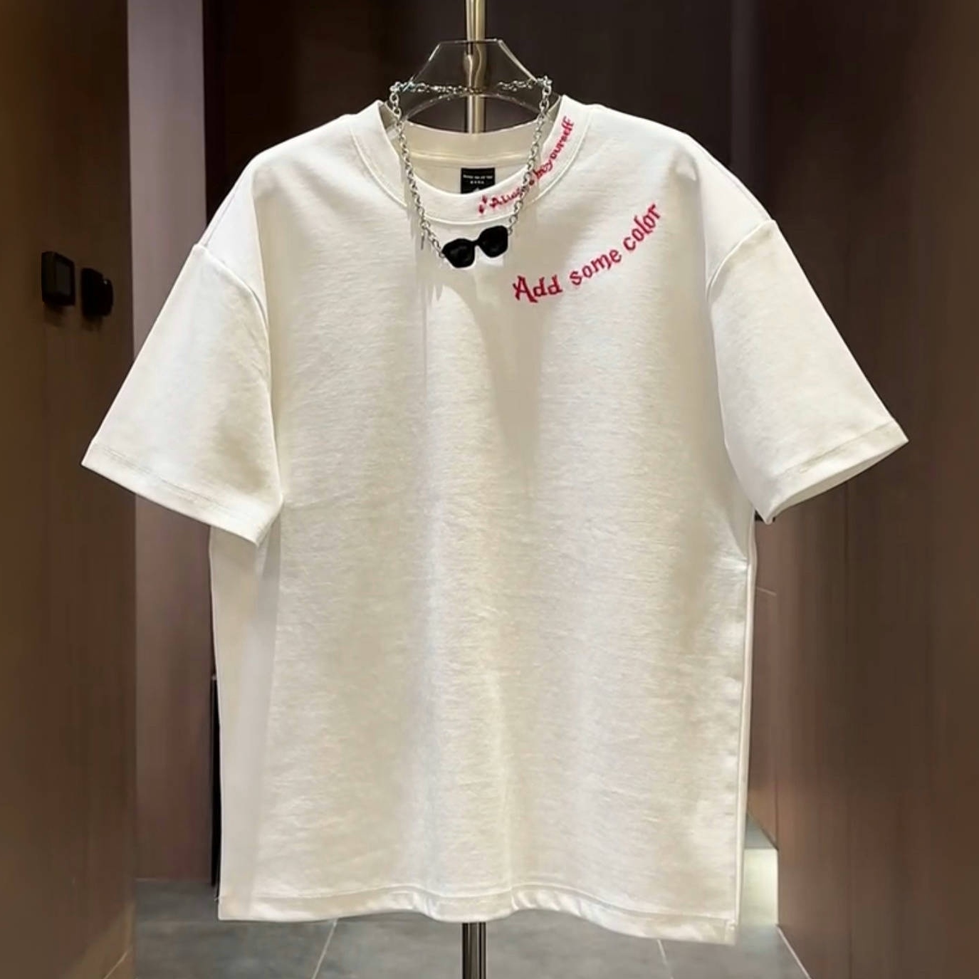 2026新款美式风字母印花短袖T恤男士夏季圆领纯棉青少年百搭上衣