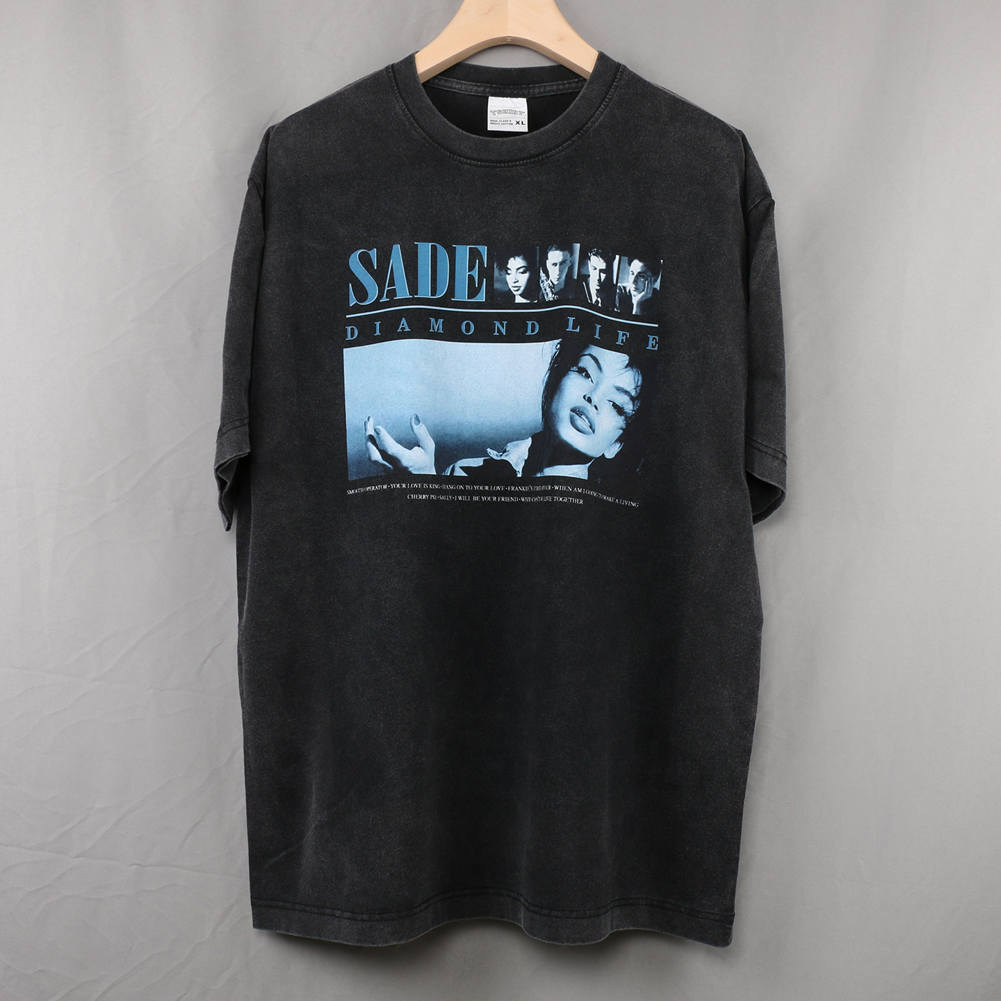 Sade 短袖T恤 Diamond Life莎黛流行乐手钻石人生人像印花男女Tee
