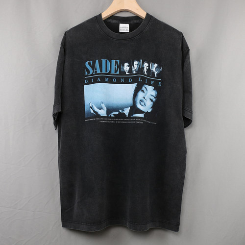 Sade 短袖T恤 Diamond Life莎黛流行乐手钻石人生人像印花男女Tee
