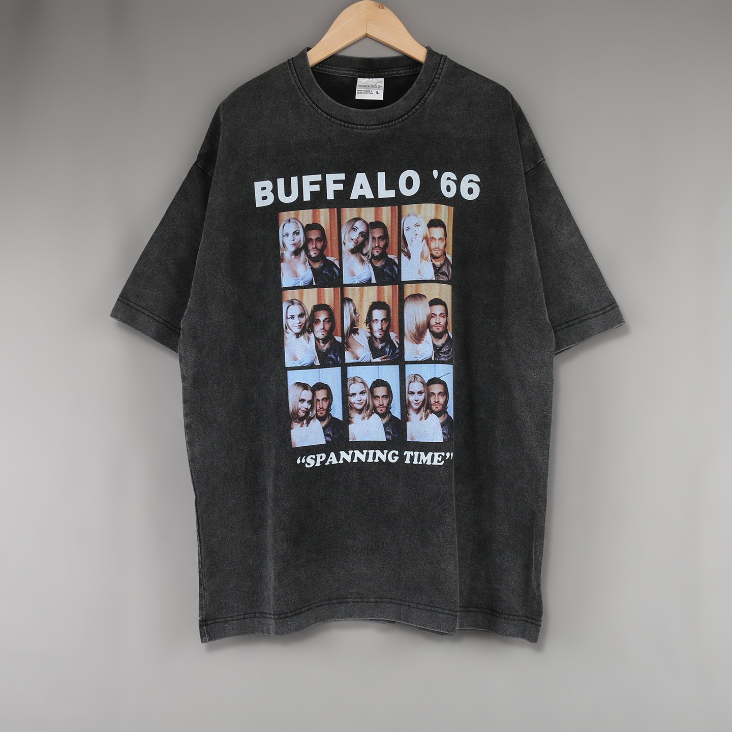 Buffalo'66短袖T恤水牛城电影流氓本色大头贴复古水洗情侣男女INS