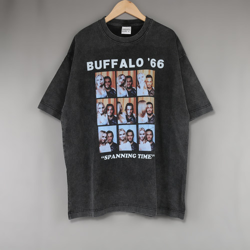 Buffalo'66短袖T恤水牛城电影流氓本色大头贴复古水洗情侣男女INS