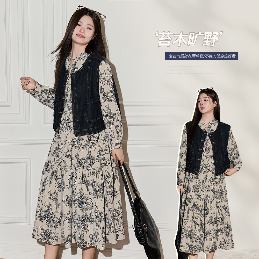 CHANGE大码女装胖mm法式复古百搭圆领无袖胖妹妹牛仔马甲宽松上衣,女装/女士精品,常规大码外套,淘宝优惠券,粉丝福利购,淘宝优惠卷