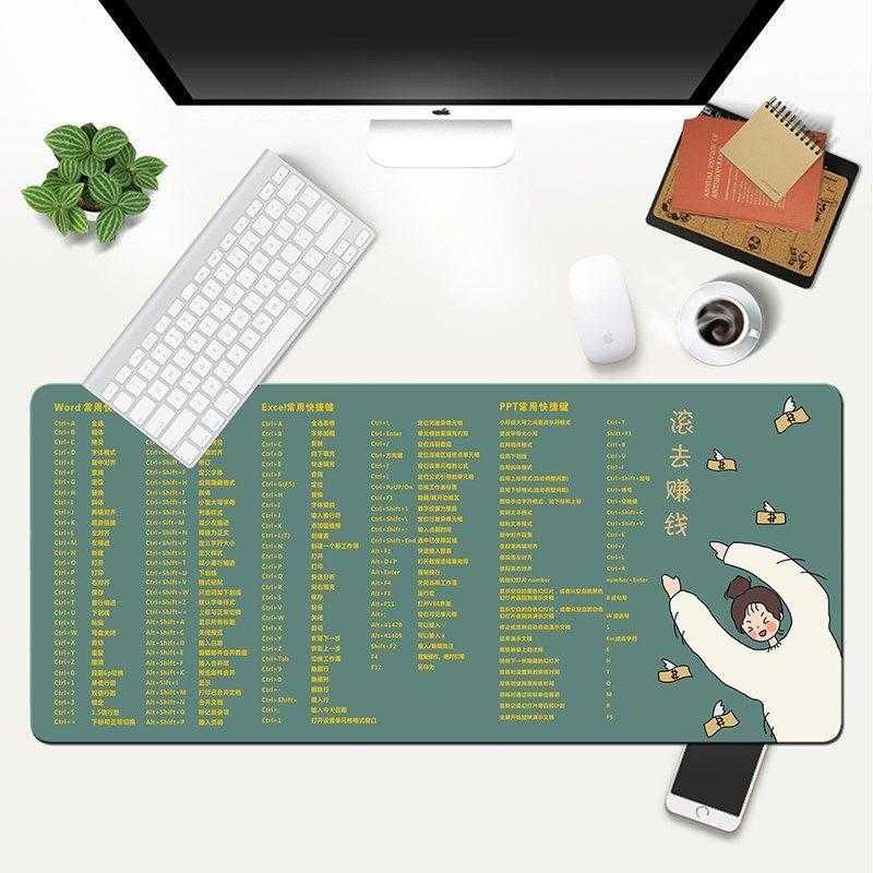 桌垫大号快捷鼠标垫子快捷键铺垫办公室鼠标垫大全超大办公耐脏电