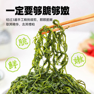 鞭炮笋马尾藻长寿菜半干货鞭炮菜海藻海草菜火锅食材小海故事250g