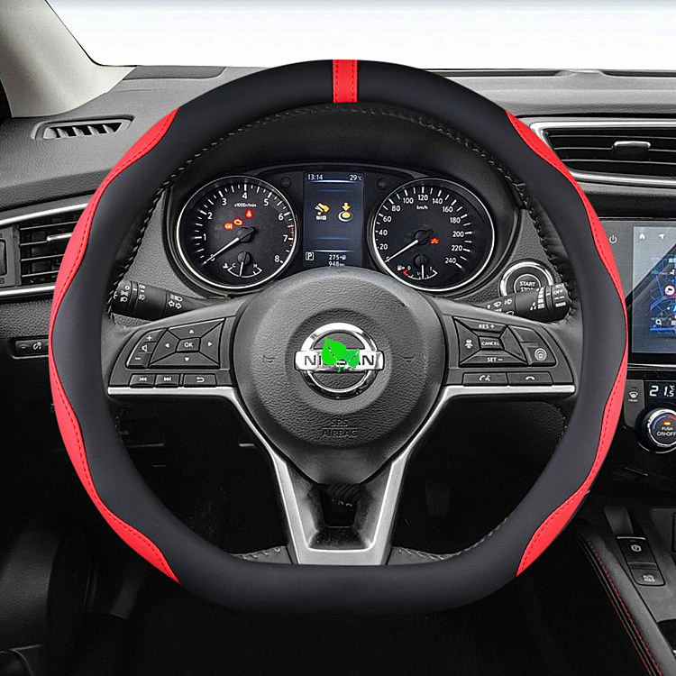适用于尼桑十四代新款轩逸劲客奇骏逍客方向盘套四季通用平底把套