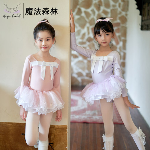 女童芭蕾舞蹈练功服可爱