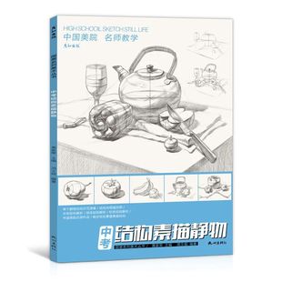中考结构素描静物2021彦和文化黄家荣周文超中国美院基础入门单个组合透视临摹步骤照片对应临摹范本美术绘画高联考教程素描书籍