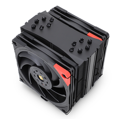 【赠1700扣具】利民U120EX REV.4 BALCK黑色CPU散热器B12W伺服级风扇6*8MM热管1200/2066/AM4电脑12代风冷