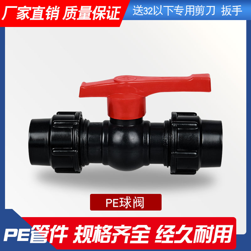 pe阀门50水管开关快速接头