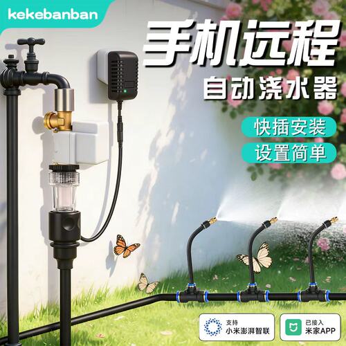 wifi手机控制电磁阀自动浇花器
