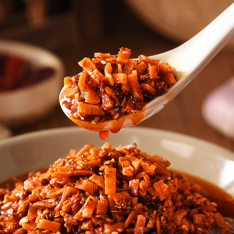 一件菜欢欢香辣脆干煸肉丝酱拌饭面下饭菜鸡肉辣三丁香辣子鸡
