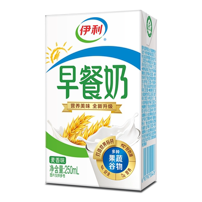 伊利麦香味250ml整箱批特价牛奶
