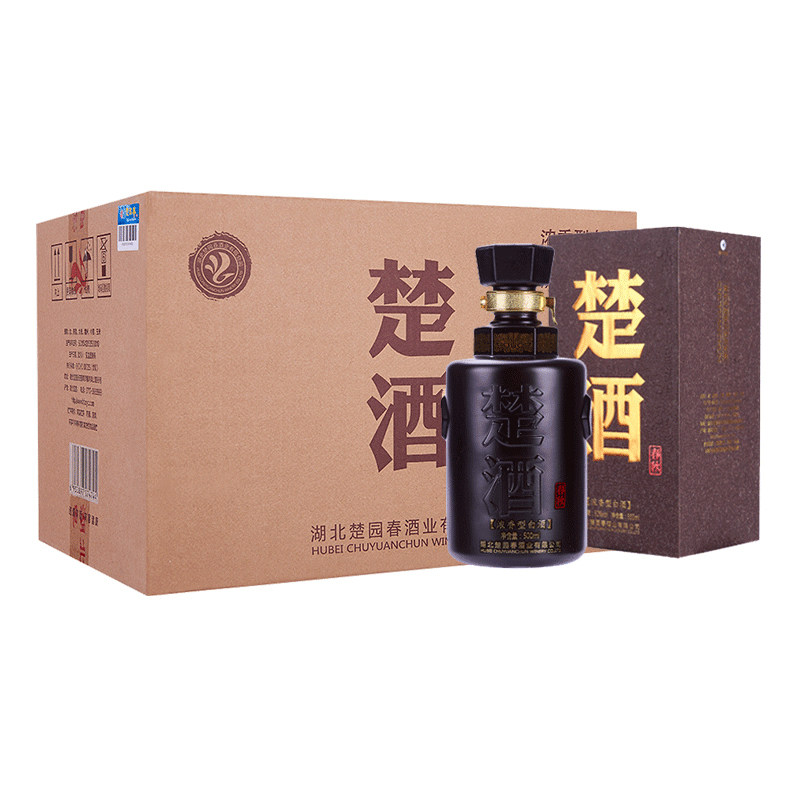 楚园春【2018年老酒】楚酒春秋52度珍藏浓香型白酒整箱500mL*6瓶