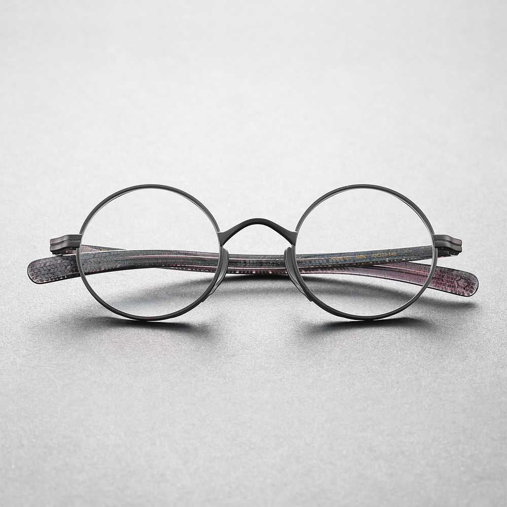 青山田下 X 万年龟KameManNen101联名限量款星空马赛克圆框眼镜架