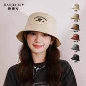 春夏款 显脸小渔夫帽女生休闲百搭防晒遮阳帽子日系时尚 潮牌盆帽男