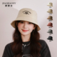 春夏款 显脸小渔夫帽女生休闲百搭防晒遮阳帽子日系时尚 潮牌盆帽男