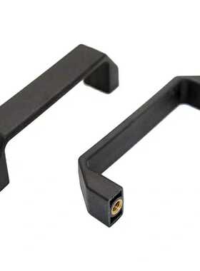 XAC01/11-L120柜门拉手明装黑色长方弓形M8铜内牙尼龙电柜把手