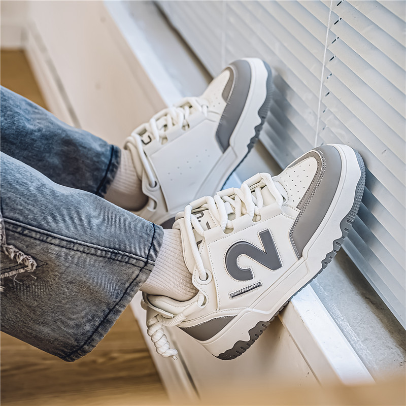 古雀文艺轻复古男鞋新款韩版潮鞋老爹鞋男士休闲鞋旅游鞋学生板鞋