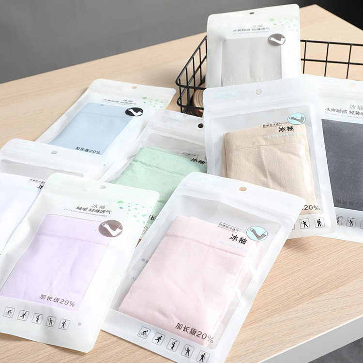 韩国冰袖冰丝防晒袖套户外加厚纯色无缝护袖男女运动开车袖套