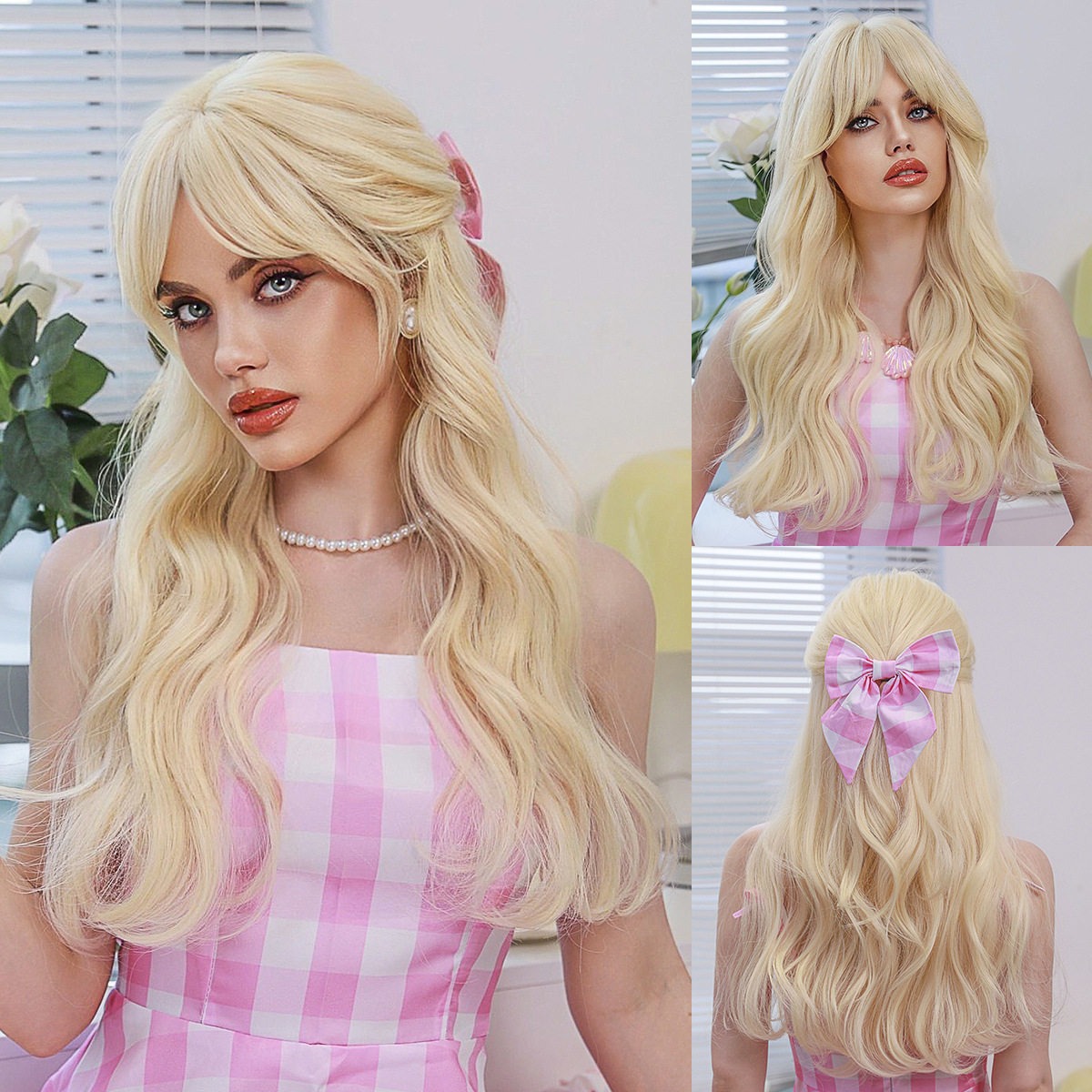 欧美热销金色芭比Cosplay假发