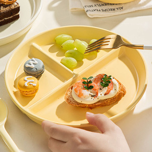 陶瓷餐盘分格大人211减脂餐盘减肥专用一人食定量早餐盘高颜值三