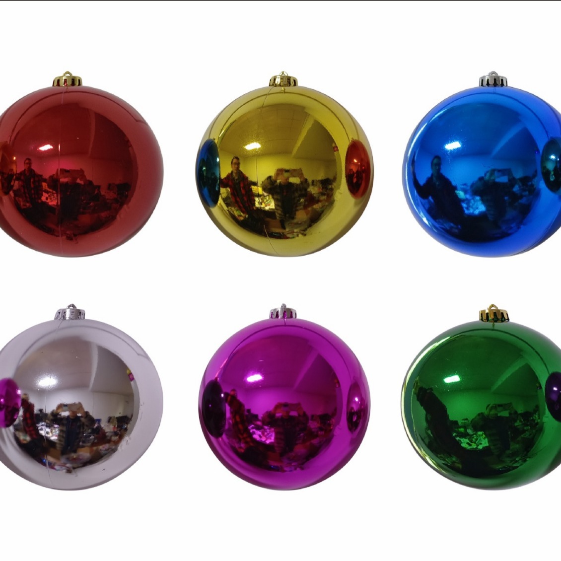 大圣诞球直径2CM-30CM40CM50CM60CM电镀球亮光球亚光装饰球波波球