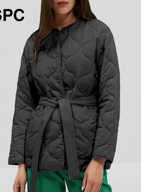EPSC菱格腰带百搭收腰重磅高端北欧极简羽绒服